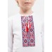 Embroidered t-shirt with long sleeves "Labyrinth" red/white